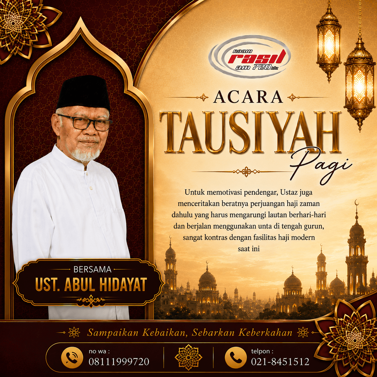 Tausiah Pagi Ustaz Abul Hidayat Saerodji