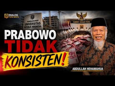 Abdullah Hehamahua : "Prabowo Tidak Konsisten"