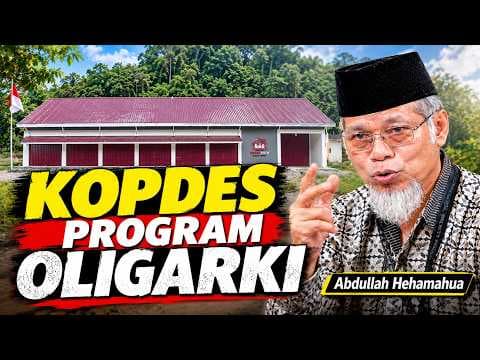 Abdullah Hehamahua : "KOPDES Program Oligarki"