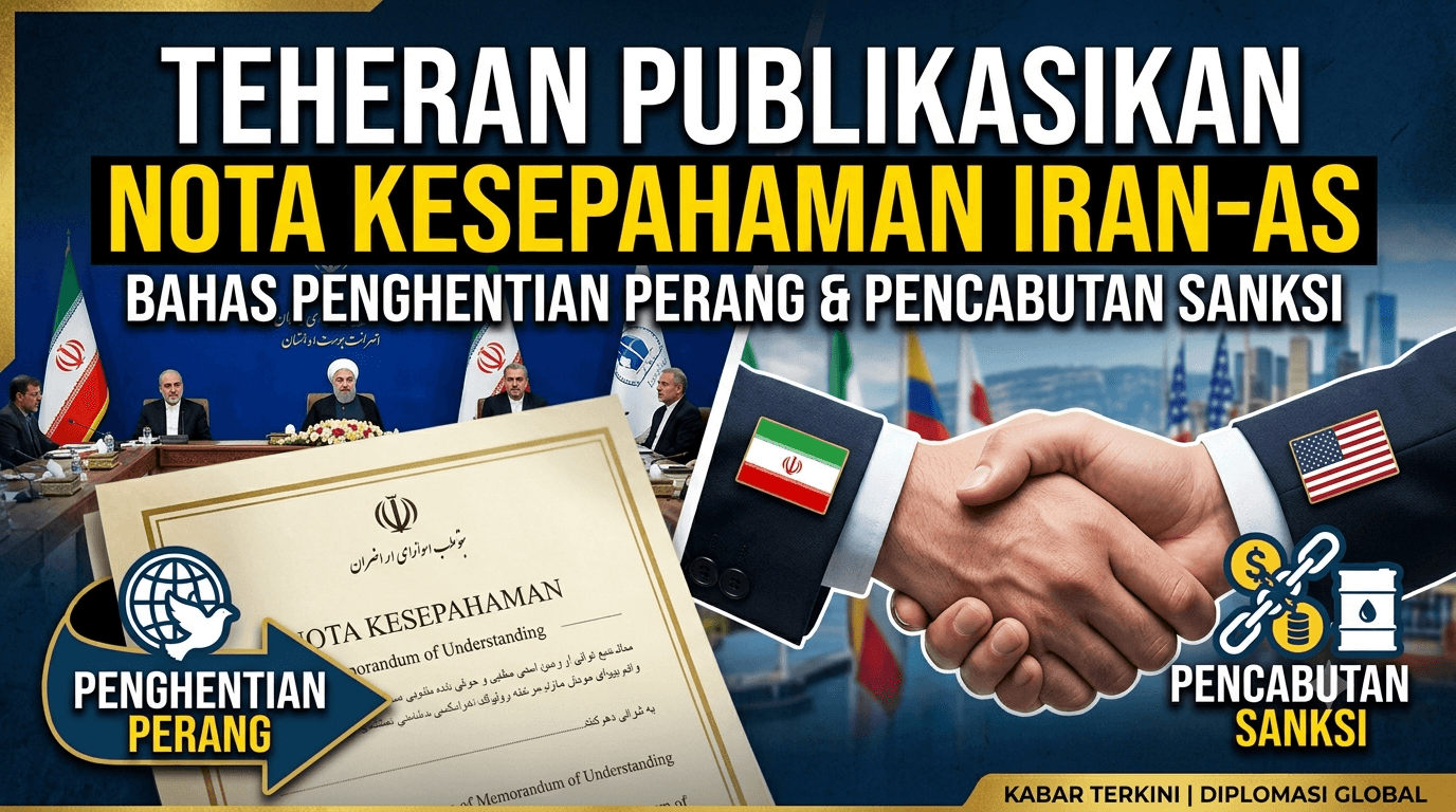Teheran Publikasikan Nota Kesepahaman Iran-AS, Bahas Penghentian Perang dan Pencabutan Sanksi