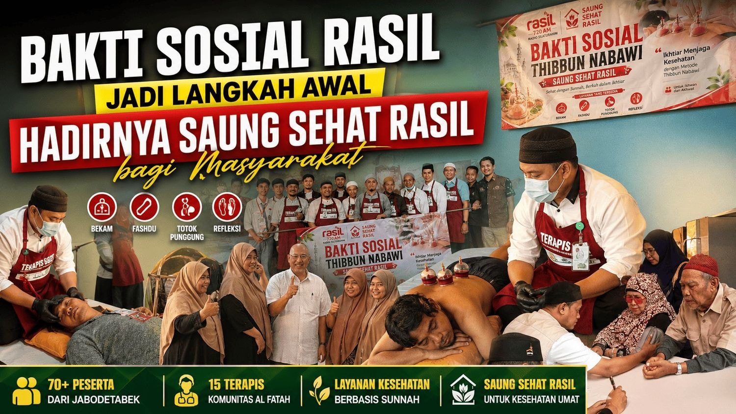 Bakti Sosial Rasil Jadi Langkah Awal Hadirnya Saung Sehat Rasil bagi Masyarakat