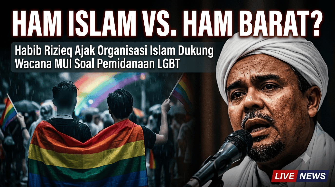 Imaam Besar Habib Rizieq Shihab Ajak Organisasi Islam Dukung Wacana MUI Soal Pemidanaan LGBT