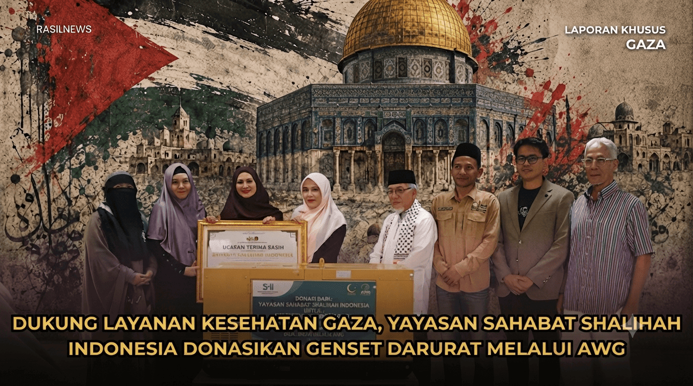 Dukung Layanan Kesehatan Gaza, Yayasan Sahabat Shalihah Indonesia Donasikan Genset Darurat melalui AWG