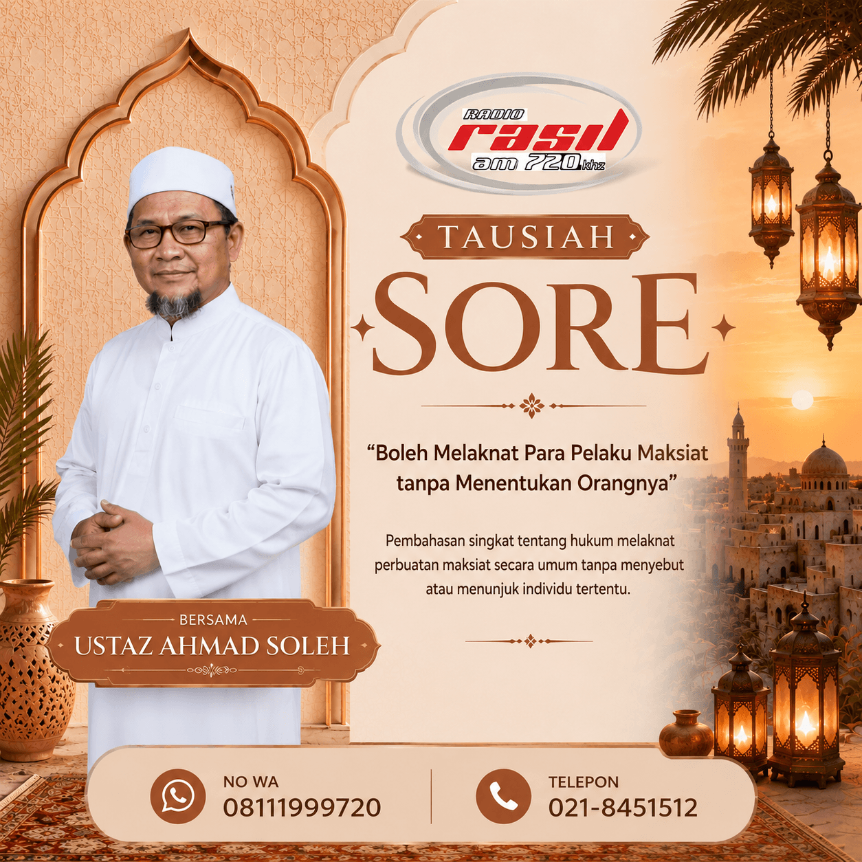 Tausiah Sore Bersama Ustaz Ahmad Soleh