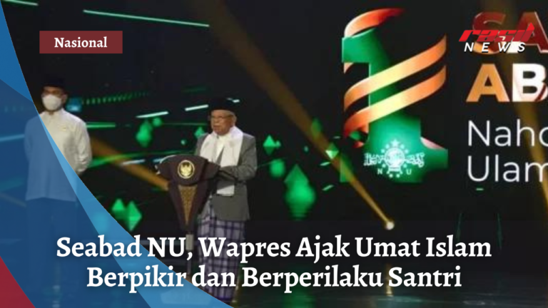 Seabad NU, Wapres Ajak Umat Islam Berpikir Dan Berperilaku Santri ...