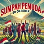 DALL·E 2024-10-28 14.49.42 - A landscape scene depicting the spirit of Indonesia's Youth Pledge (Sumpah Pemuda). The image shows a diverse group of young Indonesians standing toge